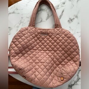 Rare MZ Wallace Medium Metro Tote Deluxe Dusty Rose EUC